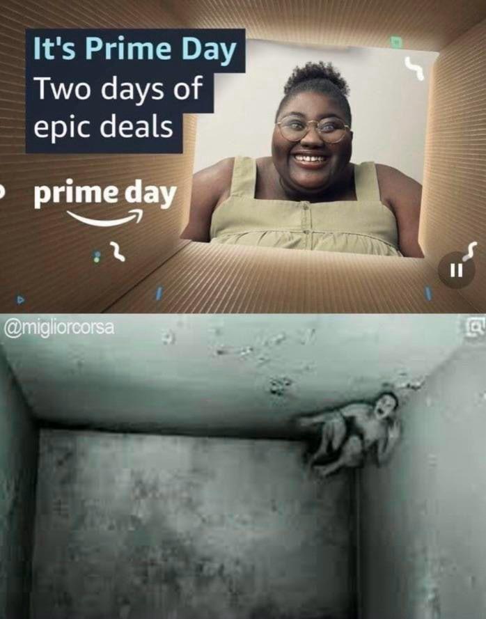 Amazon Prime Day Box Man Blank Meme Template