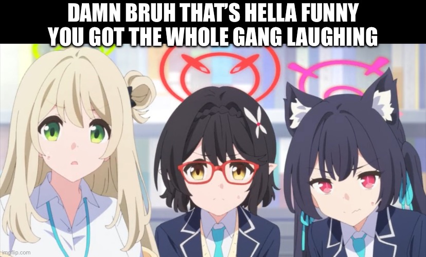 Damn | DAMN BRUH THAT’S HELLA FUNNY YOU GOT THE WHOLE GANG LAUGHING | image tagged in that would be great | made w/ Imgflip meme maker