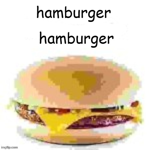 hamburger | hamburger hamburger | image tagged in hamburger | made w/ Imgflip meme maker