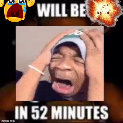 Idfk bruhhhh | image tagged in x will be real in 52 minutes | made w/ Imgflip meme maker