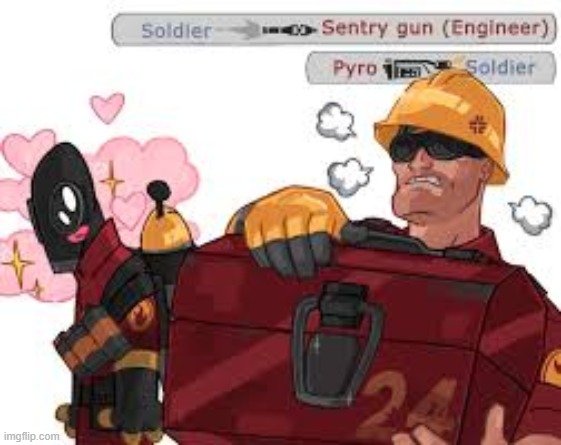 for those who don't know, Texas Toast is the ship name of Pyro x Engie | made w/ Imgflip meme maker