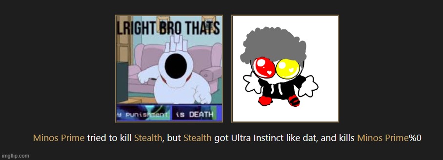 He spared Minos, and gets this? He's not a chill guy anymore. | made w/ Imgflip meme maker