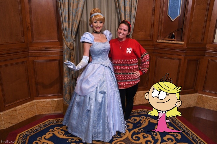 Lola Asks for Cinderella’s Autograph | image tagged in the loud house,nickelodeon,disney world,disney princess,orlando,florida | made w/ Imgflip meme maker