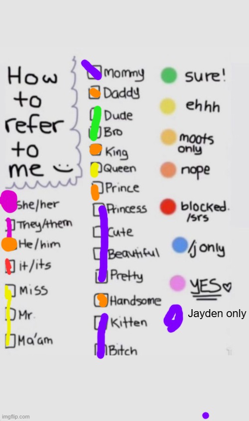 How To Refer To Me :) | Jayden only | image tagged in how to refer to me | made w/ Imgflip meme maker