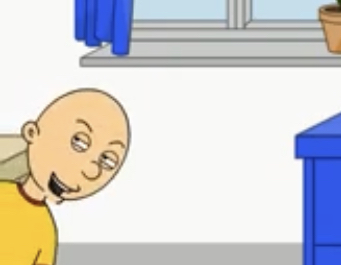 Scheming Caillou Blank Meme Template