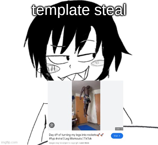 yuh | template steal | image tagged in icy smirk | made w/ Imgflip meme maker