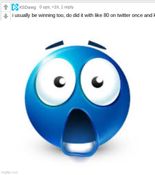 image tagged in shocked blue guy | made w/ Imgflip meme maker