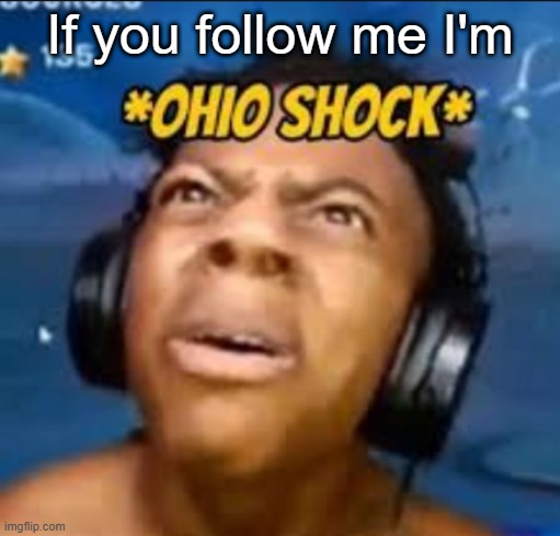 If you follow me I'm | made w/ Imgflip meme maker