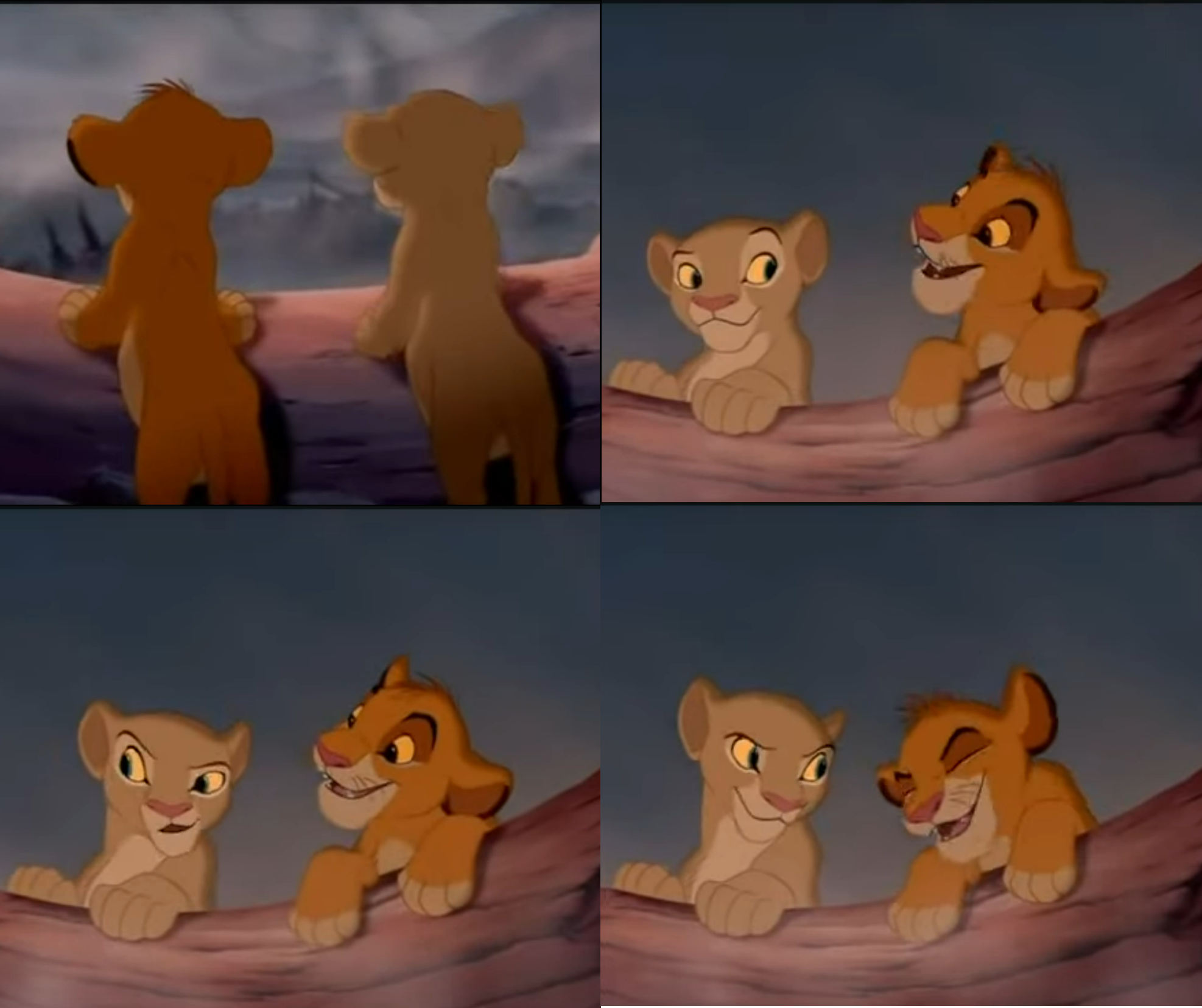 Lion King Trouble Blank Meme Template