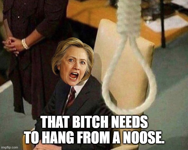 Noose  | THAT BITCH NEEDS TO HANG FROM A NOOSE. | image tagged in noose | made w/ Imgflip meme maker