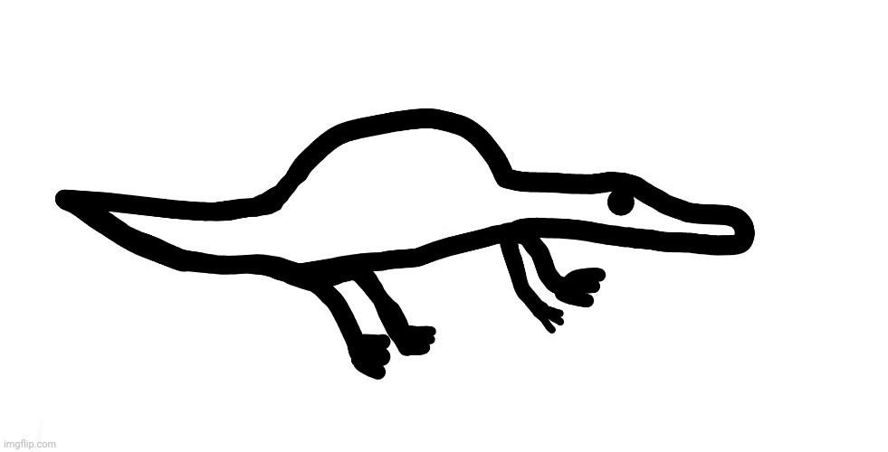 badly drawn spino | image tagged in badly drawn spino | made w/ Imgflip meme maker