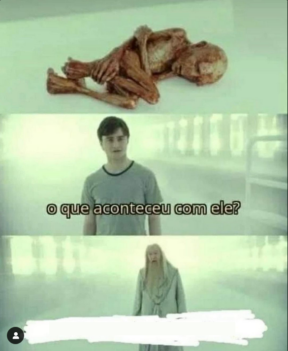 Bixo Morto de Harry Potter Blank Meme Template