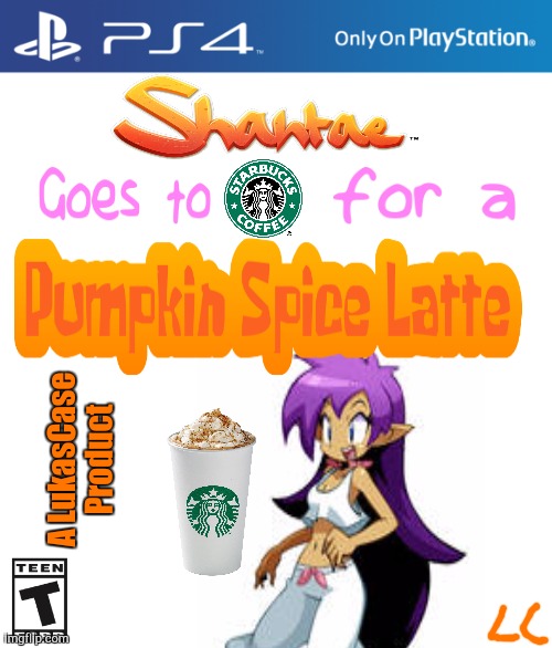 Not Affiliated with Starbucks in Any Way Possible | A LukasCase Product | image tagged in ps4 case,starbucks,pumpkin spice | made w/ Imgflip meme maker