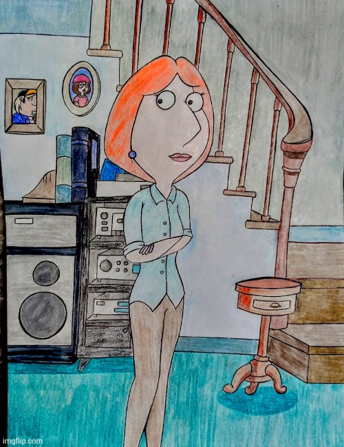 Lois Griffin drawing! LOVE Family Guy!! | image tagged in drawing,art,family guy,seth macfarlane,adult humor,adult swim | made w/ Imgflip meme maker