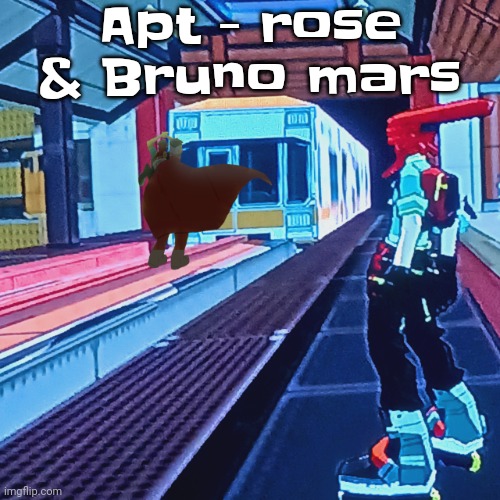 Kpop ain't that bad tbh it's just the community behind it | Apt - rose & Bruno mars | image tagged in train rush invincifunk | made w/ Imgflip meme maker