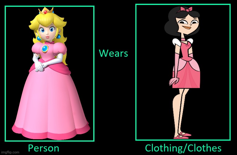 What if Princess Peach Wears Ella's Outfit | image tagged in what if character wears meme,total drama,ella,princess peach,pink,beauty | made w/ Imgflip meme maker