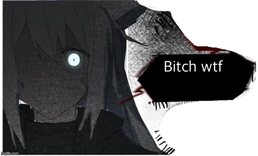 Lappland | Bitch wtf | image tagged in lappland | made w/ Imgflip meme maker