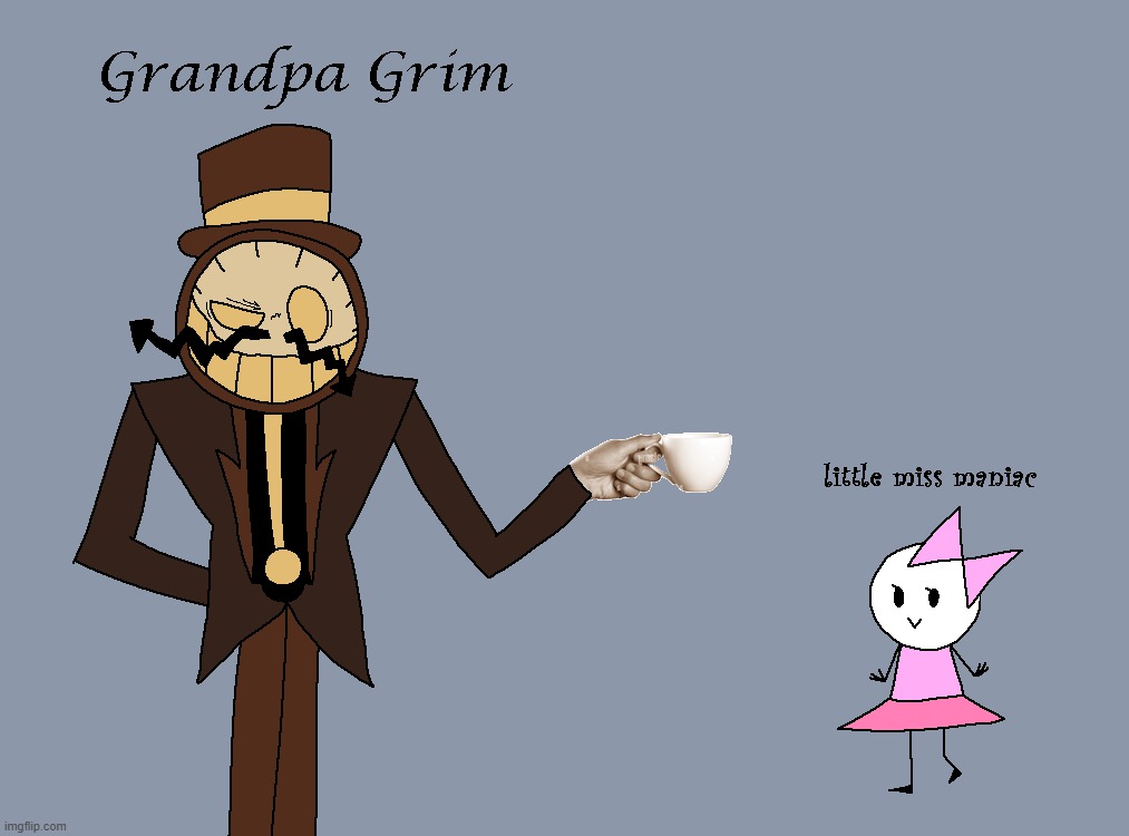 a few boss concepts for a standalone game featuring Lauren! (Grandpa Grim isn't the main villain he's just really big lol) | made w/ Imgflip meme maker