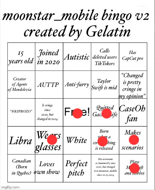 moonstar_mobile bingo V2 | image tagged in moonstar_mobile bingo v2 | made w/ Imgflip meme maker