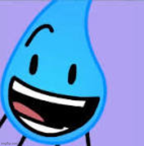 Happy Teardrop (BFDI) | image tagged in happy teardrop bfdi | made w/ Imgflip meme maker