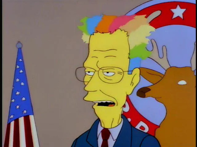 Simpsons bush hair Blank Meme Template