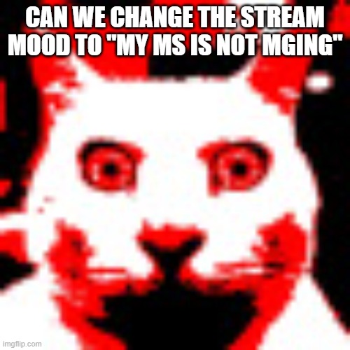 weed | CAN WE CHANGE THE STREAM MOOD TO "MY MS IS NOT MGING" | image tagged in weed | made w/ Imgflip meme maker