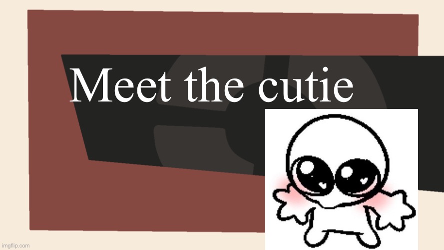 You gotta admit he’s a cute one. | Meet the cutie | image tagged in meet the blank,memes,tf2 | made w/ Imgflip meme maker