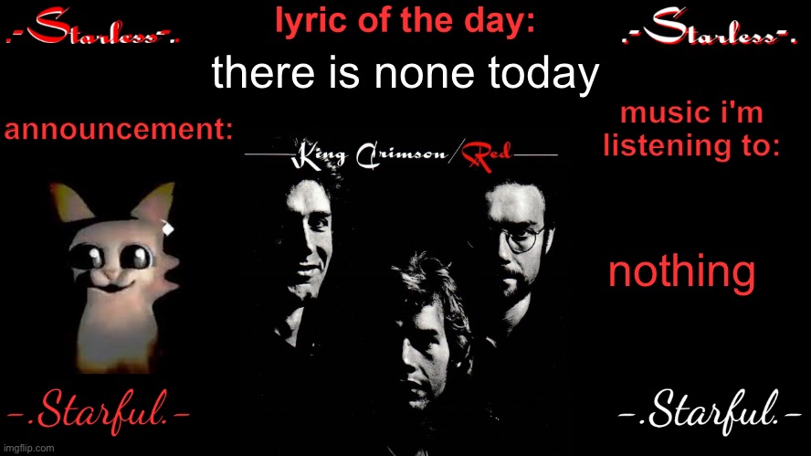 car.jpeg | there is none today; nothing | image tagged in starless's annoucement template | made w/ Imgflip meme maker