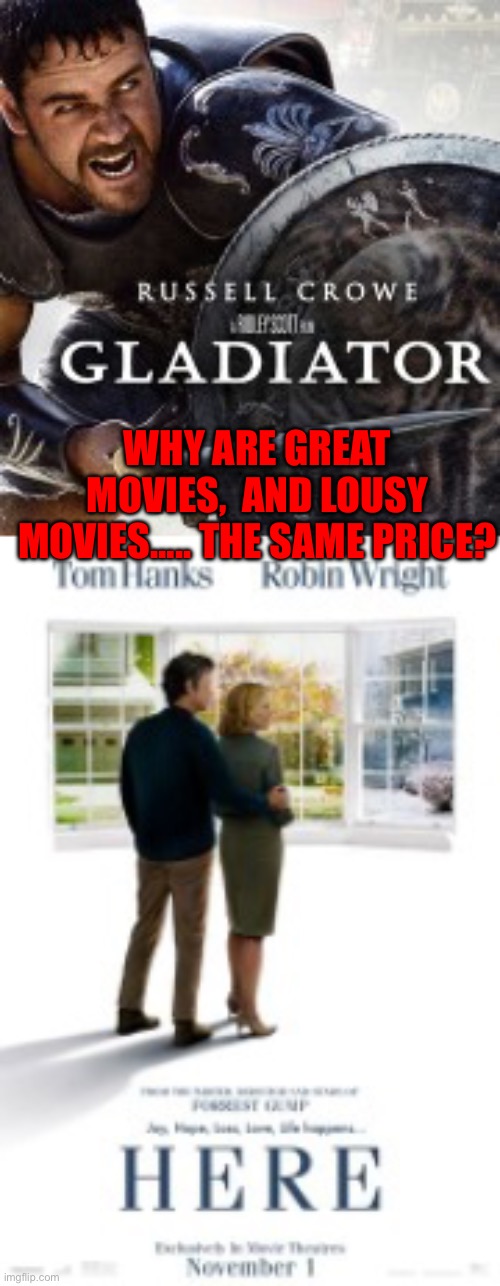 Just wondering | WHY ARE GREAT MOVIES,  AND LOUSY MOVIES….. THE SAME PRICE? | image tagged in gifs,movies,fun,wondering | made w/ Imgflip meme maker