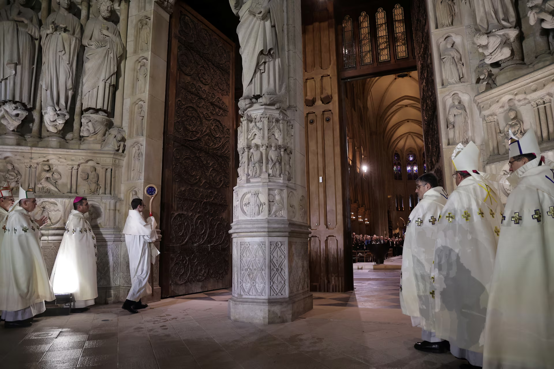 Notre Dame Re-opening Blank Meme Template