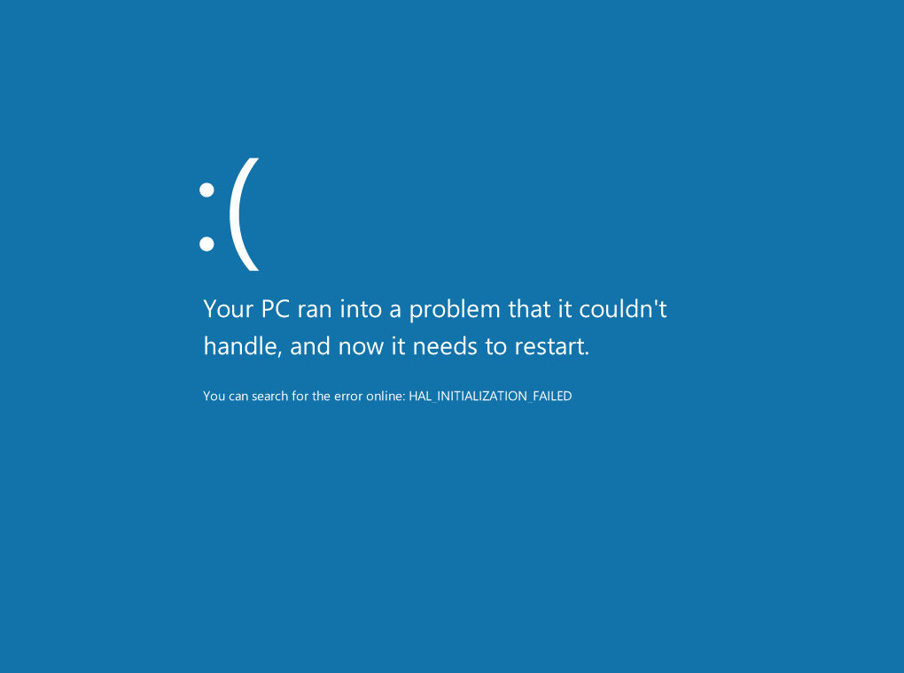 Bluescreen of Death Blank Meme Template