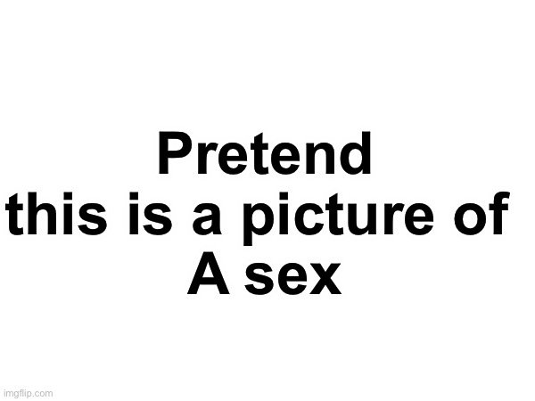 Pretend this is a picture of 
A sex | made w/ Imgflip meme maker