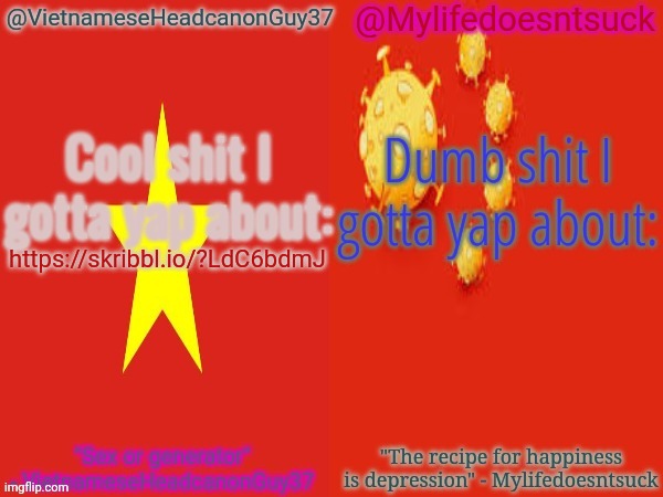 R | https://skribbl.io/?LdC6bdmJ | image tagged in vietnameseheadcanonguy37 and mylifedoesntsuck's yapping shit | made w/ Imgflip meme maker
