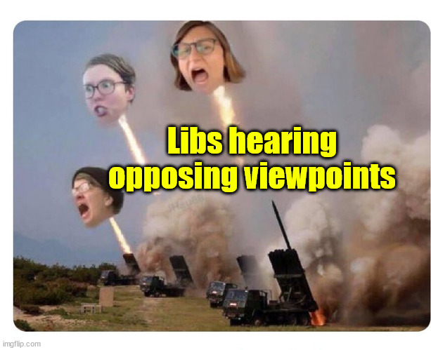 Libtard Heads Exploding | Libs hearing opposing viewpoints | image tagged in libtard heads exploding | made w/ Imgflip meme maker