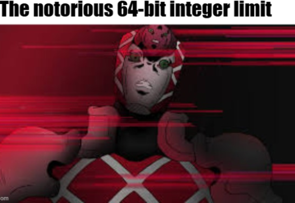 The notorious 64-bit integer limit Blank Meme Template