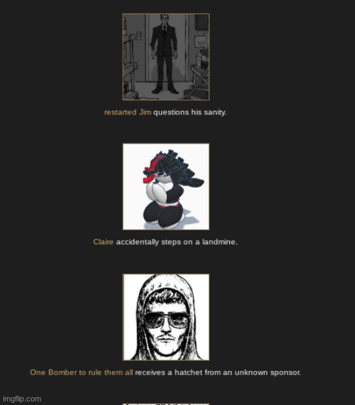 Clair stepped on a landmine twice already :sob: | made w/ Imgflip meme maker