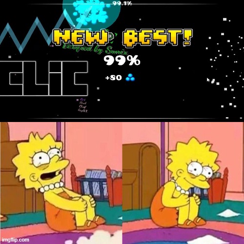 The worst feeling | image tagged in geometry dash | made w/ Imgflip meme maker