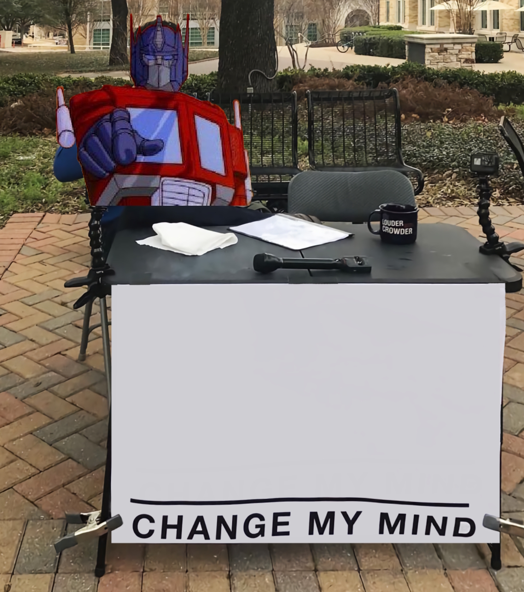 Optimus Prime Change my mind Blank Meme Template