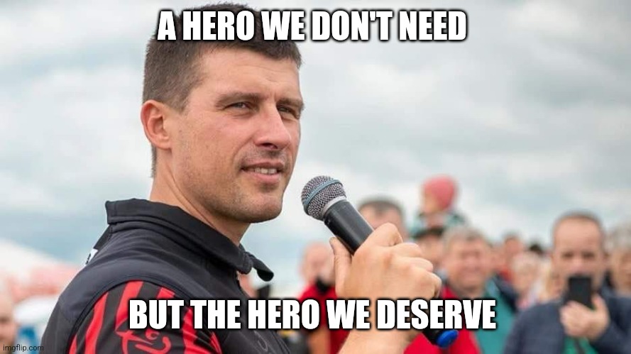 Ivelin mihailov | A HERO WE DON'T NEED; BUT THE HERO WE DESERVE | image tagged in scam,scammers,pyramid | made w/ Imgflip meme maker