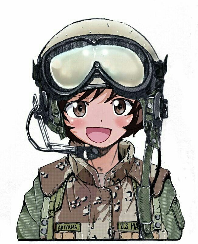 Yukari Akiyama the fighter pilot Blank Meme Template