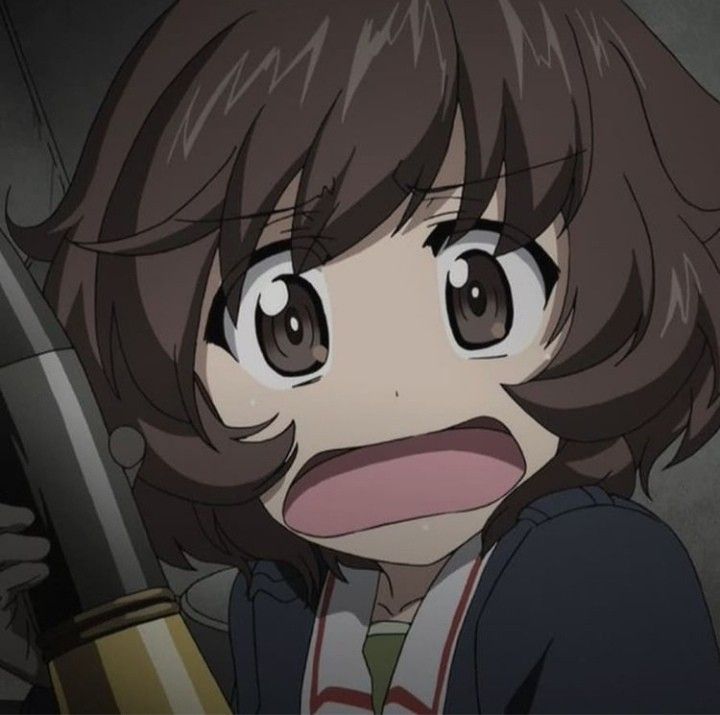 Yukari Akiyama frightened Blank Meme Template