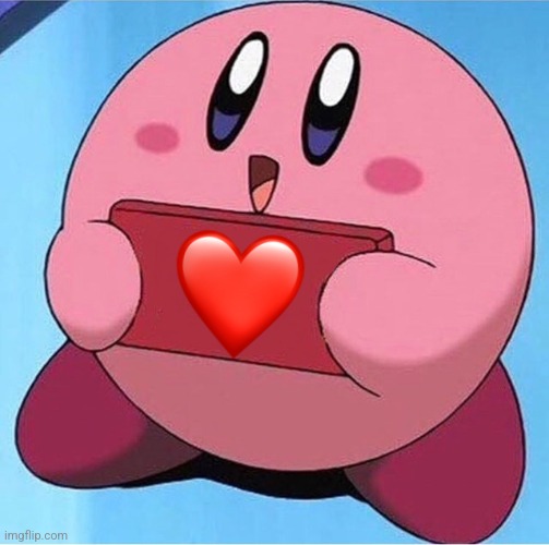 Kirby holding a sign | image tagged in kirby holding a sign | made w/ Imgflip meme maker