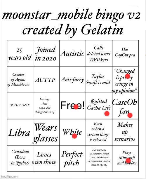 moonstar_mobile bingo V2 | image tagged in moonstar_mobile bingo v2 | made w/ Imgflip meme maker