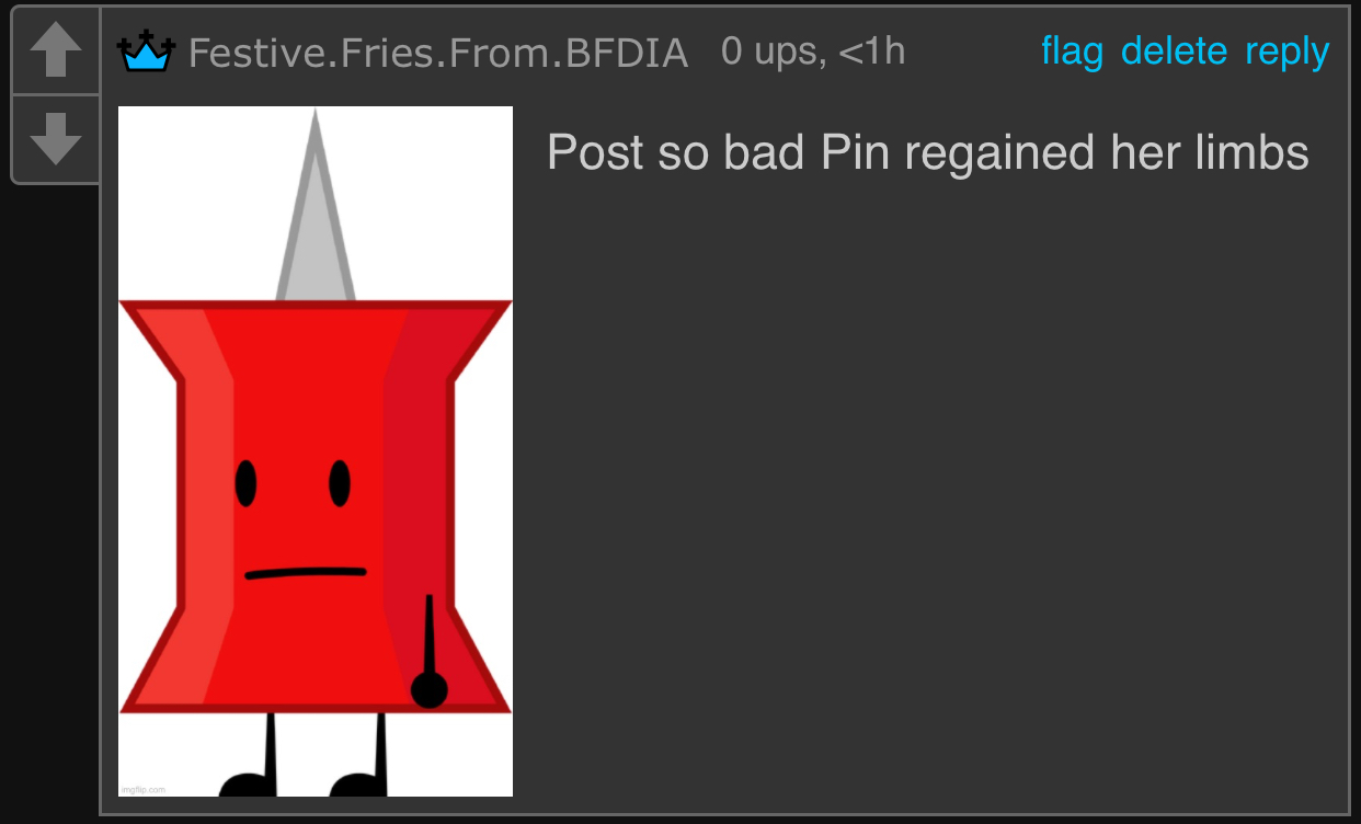 Post so bad Pin regained her limbs Blank Meme Template