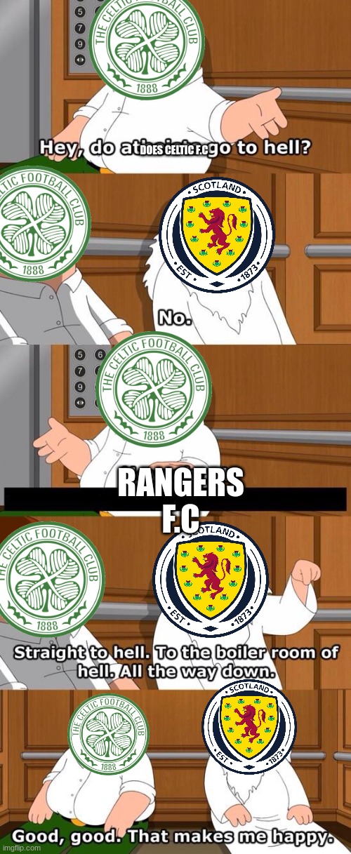 The boiler room of hell | DOES CELTIC F.C; RANGERS F.C | image tagged in the boiler room of hell | made w/ Imgflip meme maker