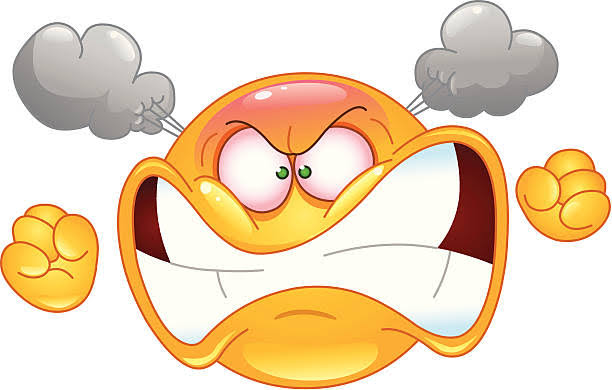 Cartoon Angry Emoji Blank Meme Template