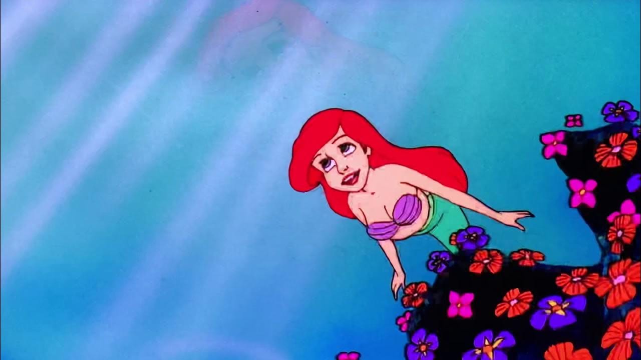 ariel swimming fast Blank Meme Template