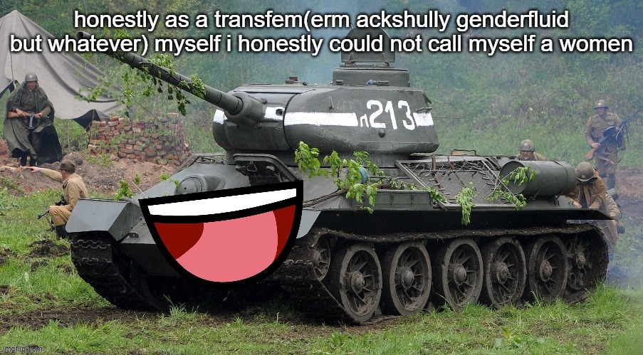 honestly as a transfem(erm ackshully genderfluid but whatever) myself i honestly could not call myself a women | made w/ Imgflip meme maker
