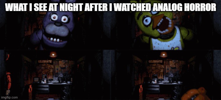 WHAT I SEE AT NIGHT AFTER I WATCHED ANALOG HORROR | image tagged in mandela catalog | made w/ Imgflip meme maker