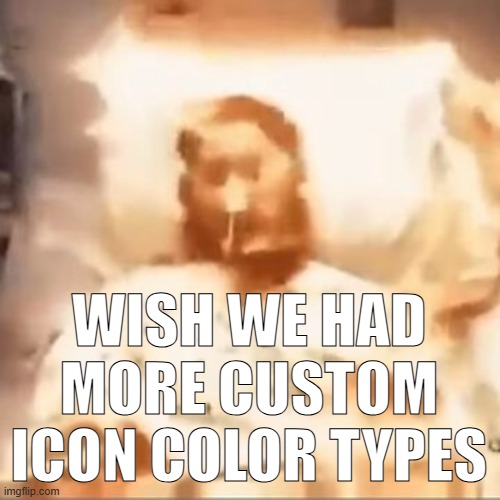 Markiplier on fire | WISH WE HAD MORE CUSTOM ICON COLOR TYPES | image tagged in markiplier on fire | made w/ Imgflip meme maker